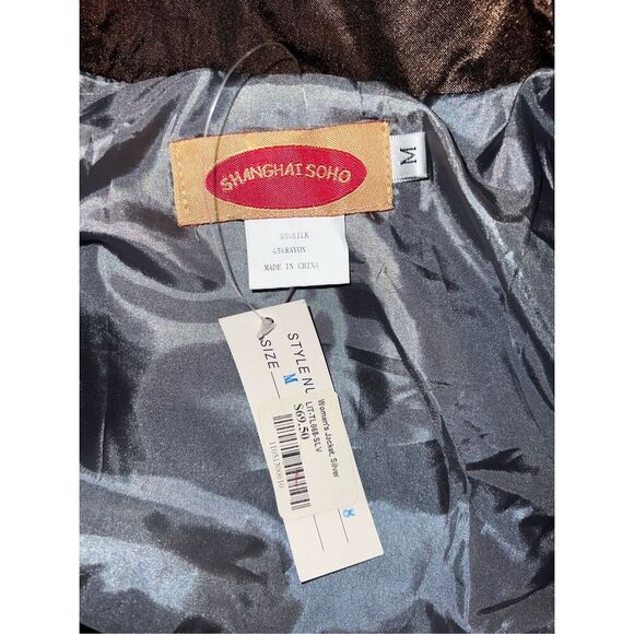 Shanghai Soho Silk Embroidered Jacket Size Medium - Picture 5 of 5